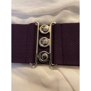 PLUS Friendly waist belt - Dark Purple w/ Circle Clasp Detail